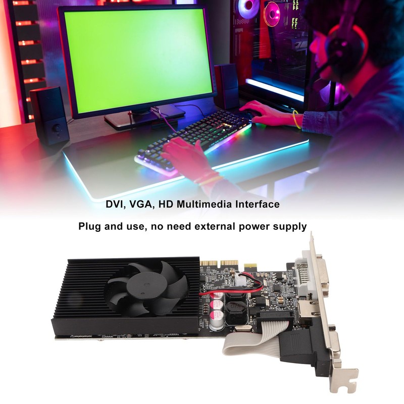 GT730 2GB GDDR3 Graphics Card Single Cooling Fan, 810MHz Core