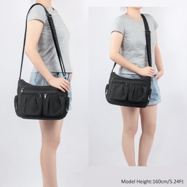 VOLGANIK ROCK Crossbody Bags for Women Multi Pockets Handbags for Women Lightweight Shoulder Bags Women Cross Body Bags Travel Handbags