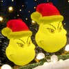 Grinch Face Christmas Tree Baubles, Light Up, Holiday Ornaments with
