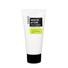 coxir GREENTEA PH CLEAR FOAM CLEANSER mini Travel-Size l Low pH Formula Facial Washes l Gentle Exfoliating, Deep Cleansing [30ml/1.01 fl.oz]