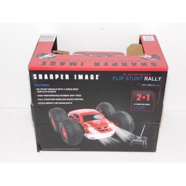 Sharper Image Radio Control Red Vehicle 2-in-1 Flip Stunt Rally 360 Degree Spins