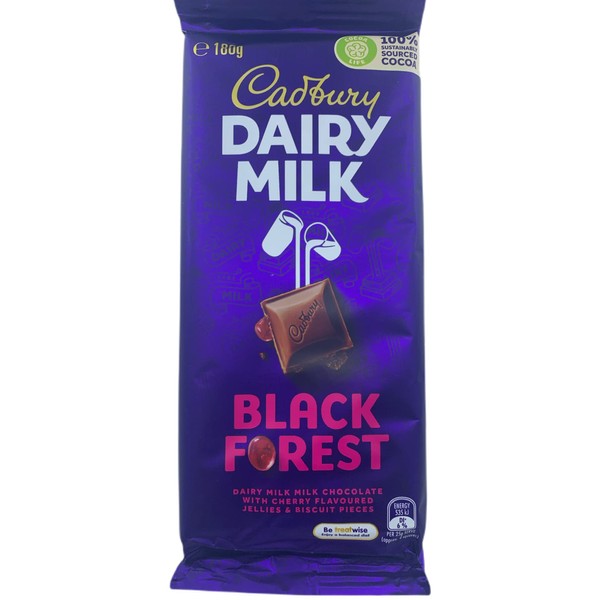 Cadbury Black Forest Dairy Milk, 180g