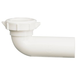 Keeney PP855-79 Disposal Elbow Waste King Slip Joint 4 3/4" with Nut, 9" x 2.3", White