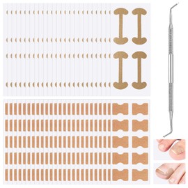 Ingrown Toenails Set, Toenail Correction Patch, Nail Plaster, Ingrown Toenails, Strips, Nail Fungus Plaster, with 1 x Nail Insert Tool, Pack of 501