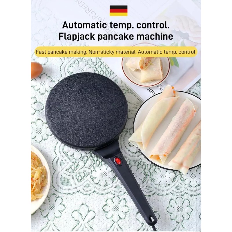 Luxury Crepera Electrica Tipo Sarten Antiadherente Desayuno Crepa