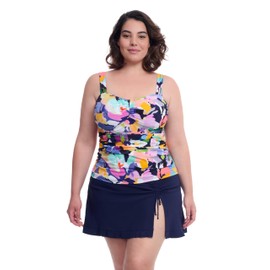 Profile by Gottex Women's Standard Holi Tankini Top, Multi