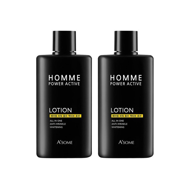 A.S.M. 에이썸 파워 옴므 액티브 남성 스킨로션 200ml 1+1 Aesome