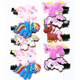 DKB Mini Multi Shaped Claw Type Hair Clips for (Random Assorted Colour And Design) Multicolor Pack of 10 Pieces