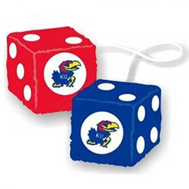 Fremont Die Kansas Jayhawks Fuzzy Dice