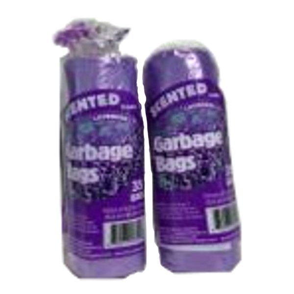 8 Gallon Kitchen Bags - Lavender Scented Trash Bags - 2 Packs of 28 Bags (Purple)