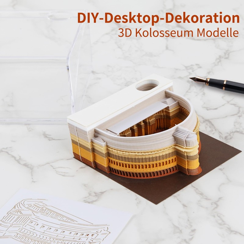 Creechwa 3D Memo Pad Carving Art, 3D Sticky Notes Art,