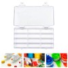 WANDIC Palette Box, 1 Pc 12-Well Empty Watercolour Box Airtight