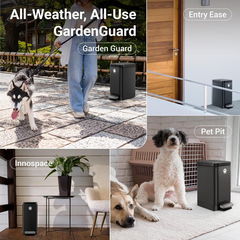 PREMJIN Dog Poop Trash Can Outside with Poop Scooper for