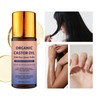 JISKG 2 Pcs Organic Castor Oil with Rose Quartz Roller,