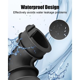 WD24X33918 Dishwasher Elbow Hose and Clamps Kit Fit for GE CDT800P2N0S1 CDT800P2N2S1 CDT800P2N3S1 CDT800P2N4S1, Dishwasher Bend Kit