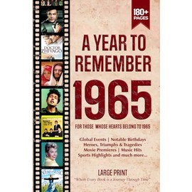 1965 A Year To Remember Birthday Book: Chronicles of Significant Historical Events, Nostalgic Ideal Gift for a Distinctive Birthday, Anniversaries or Special Occasion for Mom, Dad, Grandparent