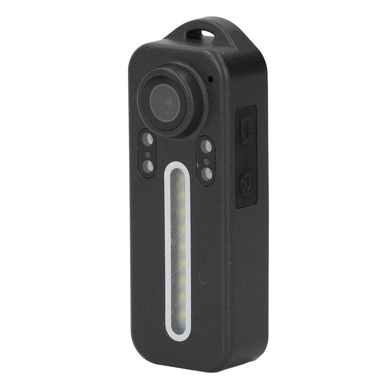 Portable Video Recorder 1080P LED Fill Light Back Clip Night