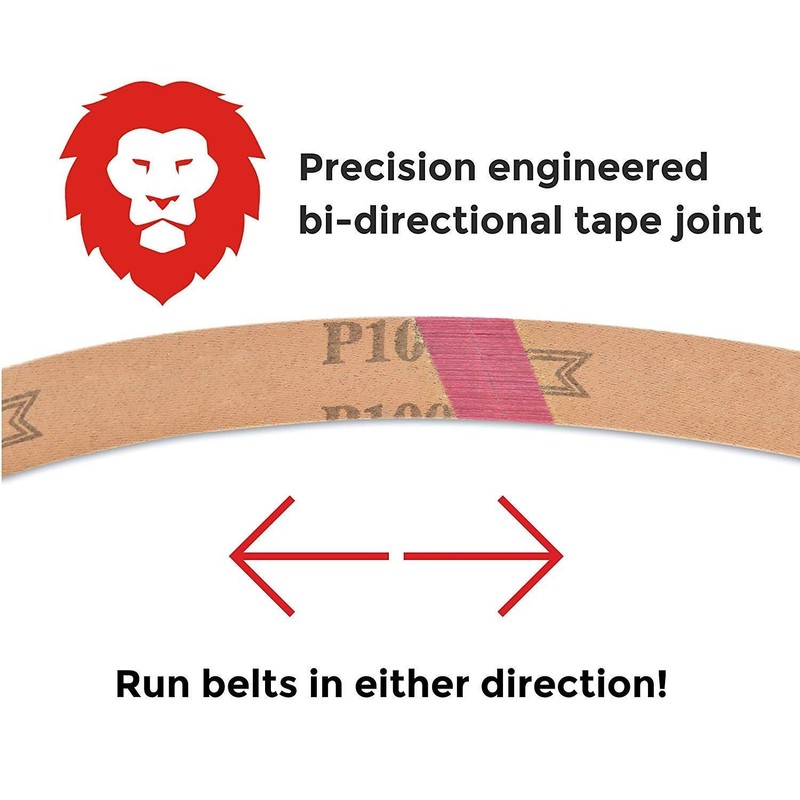 Red Label Abrasives 1 X 18 Inch 60 Grit Sanding