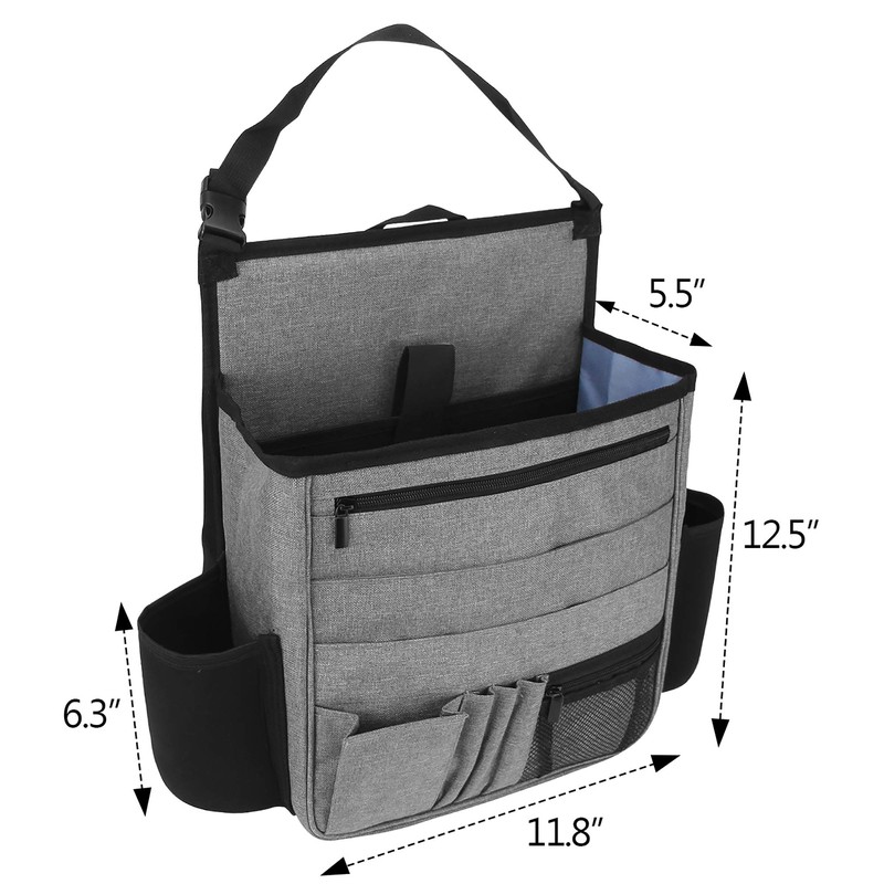 LUXJA Car Front Seat Organizer with Laptop and Tablet Storage