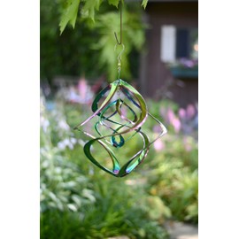 Red Carpet Studios 31065 Hanging Cosmix Wind Spinner, Double Helix, Rainbow