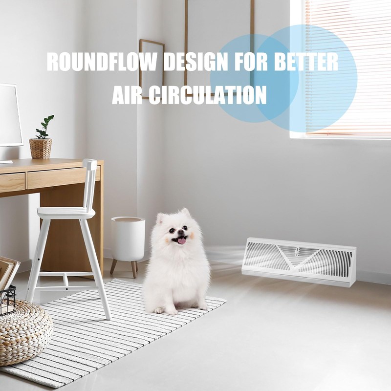 Yaocom 1 Pcs 15 Inch Floor Baseboard Diffuser (Duct Opening