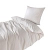 TRAUMSCHLAF Seersucker Bed Linen Plain White, Pillowcase Single 40 x