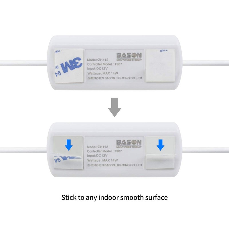 T907 White Dimmer Switch for 12V Led Strip Lights Adjust