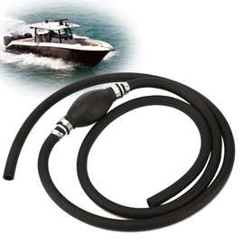 JUSTHERE Fuel Gas Line Assembly, 3/8in Boat Motor Fuel Gas Line Hose for OMC Johnson Evinrude,Yamaha, Boat, RV, Caravan, Marine, Tractor