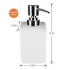 Buumin Hand Soap Dispensers Square Soap Dispenser Refillable Ceramic Lotion