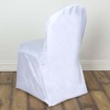 TABLECLOTHSFACTORY White Polyester Banquet Chair Covers