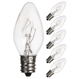 OHLGT Salt Lamp Light Bulbs 15 Watt 6 Pack, Himalayan Salt Lamp Original Replacement Bulbs E12 Socket Long Lasting Incandescent Bulbs
