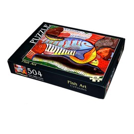 Fish Art 504 Piece Jigsaw Puzzle 16" X 20"
