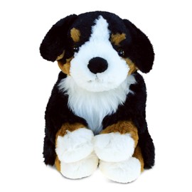 DolliBu Plush Bernese Mountain Dog Stuffed Animal - Soft Huggable Dog Plush, Adorable Playtime Plush Toy, Cute Pet Animal Cuddle Gift for Kids & Adults - 8 Inch