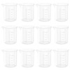 1.7 Oz Transparent Lab Measuring Cup, 50ml Plastic Beaker Cups,