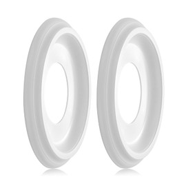 2Packs Molded Nylon Ceiling Medallion for Light Fixtures and Ceiling Fans, 9.8"OD x 4"ID x 0.94"P (Fits Canopies up to7-1/4")（White）