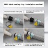 Washing Machine Drain Double Connection, Washing Machine Drain Adapter, with