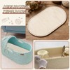 Moses Basket Wooden Base 10mm Hole, HSSZXFR Oval Shape Moses
