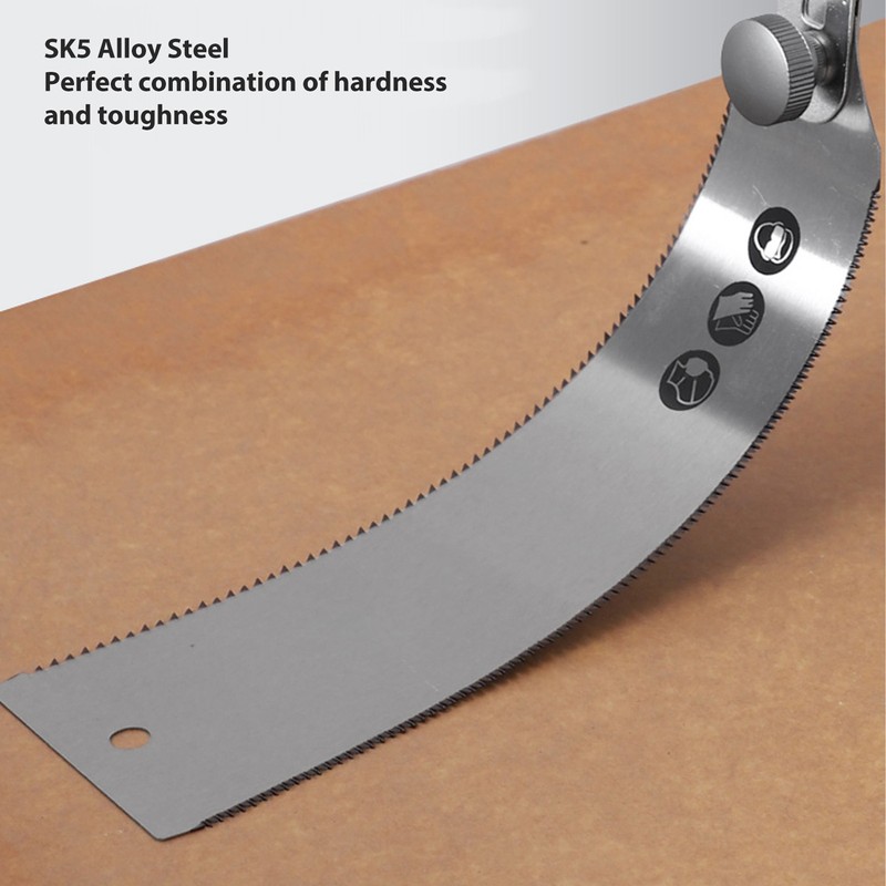 Double Edge Sided Hand Saw Fine Tooth Triple Fast Flush