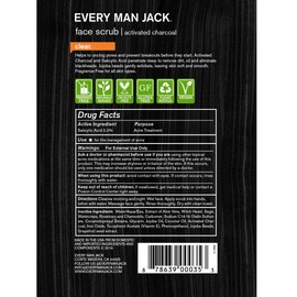 Every Man Jack Skin Clearing Face Scrub, Fragrance Free, 4.2 Fluid Ounce