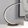 360 Lighting Curved Arc 15.25" High Modern LED Accent Table