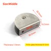 Glass Clamp 8-12mm Stainless Steel Glass Shelf Clips Wall Mounted