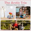 Plushland Magnetic Arctic Trio Keychain - Polar Bear, Penguin &
