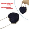 Lindo bolso de mano con forma de corazón, mini corazón,