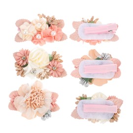 Baluue 3pcs Floral Hairpins for Boys and Girls Artificial Flower Headdress for Girls for Weddings and Special Occasions Elegant Hair Accessories