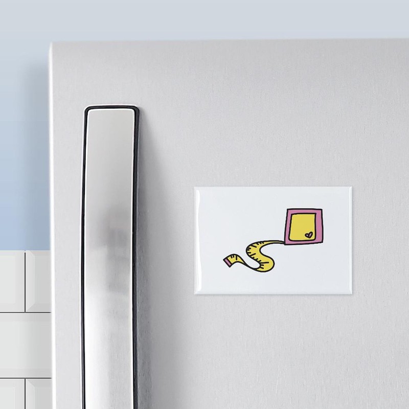 CafePress Measuring Tape Magnets Rectangle Magnet, 3"x2" Refrigerator Magnet