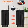 Verdi Luggage 24 Inch Checked - Expandable, Bottom Grip Design,