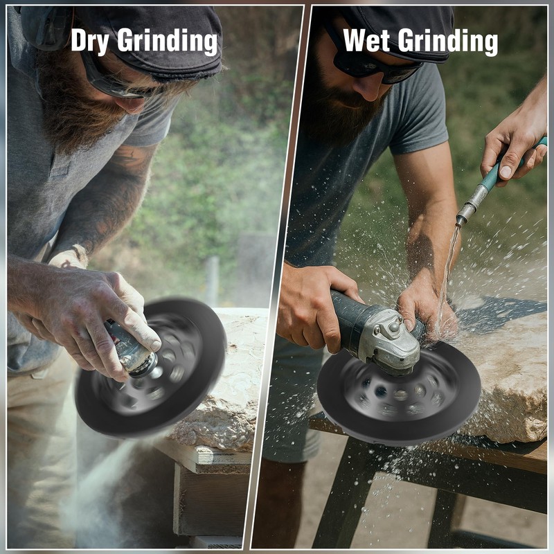 Konvixon 7 Inch Diamond Concrete Grinding Wheel, 28 Double Row