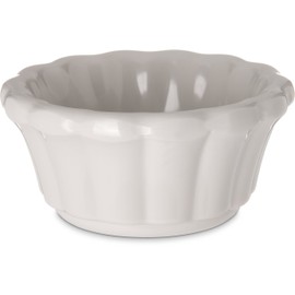 Carlisle FoodService Products 4394342 Melamine Scalloped Ramekin, 2 oz, Bone