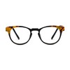 Peepers by PeeperSpecs Men's Chester Round Reading Glasses, Black, 1.25