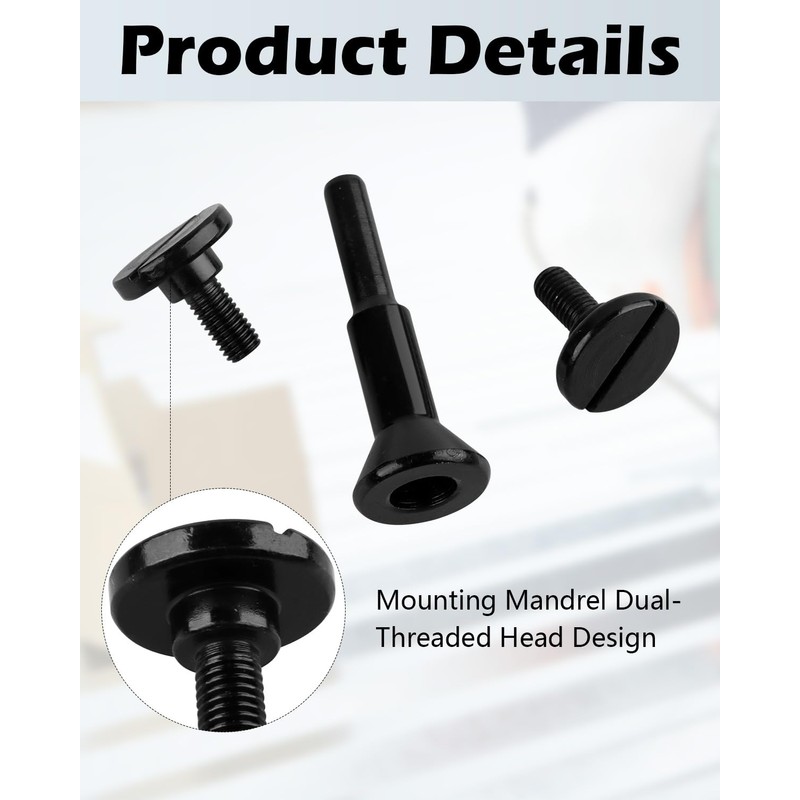 AOKLIT Cut Off Wheel Mounting Mandrel Holder 3/8" & 1/4"